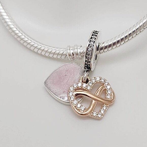 Pandora Infinity Heart Dangle Charm - Picture 3 of 5